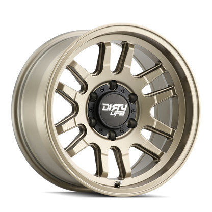 Dirty Life 9310 Canyon 17x9 / 6x139.7 BP / -12mm Offset / 106mm Hub Satin Gold Wheel