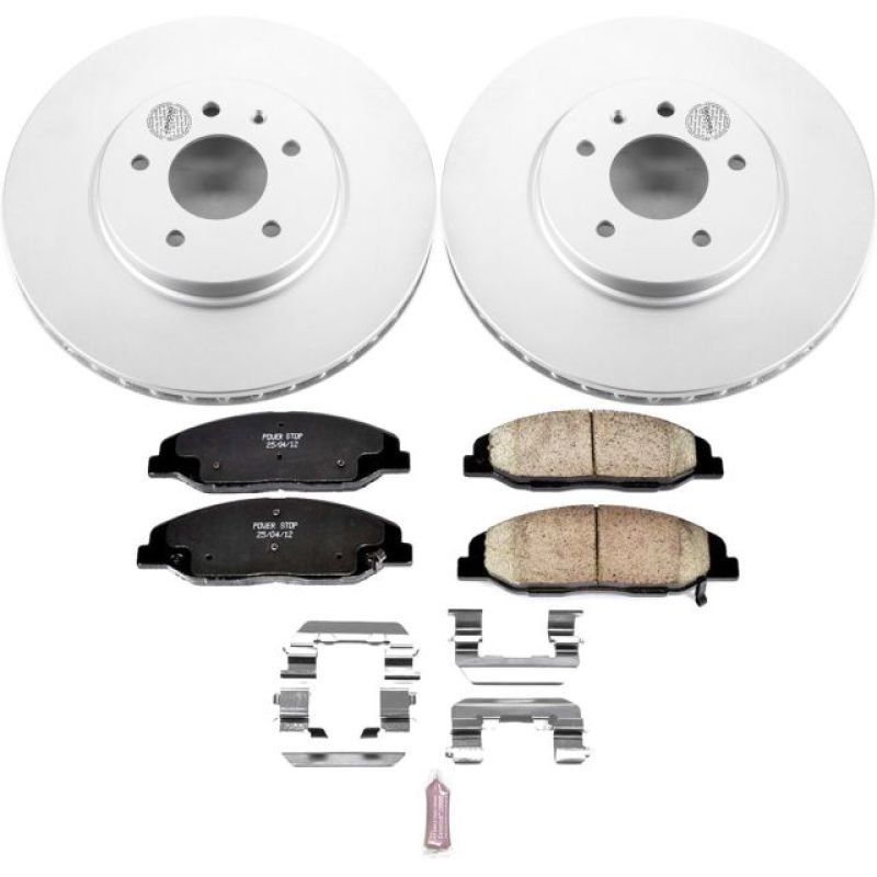 Power Stop 09-11 Cadillac STS Front Z17 Evolution Geomet Coated Brake Kit