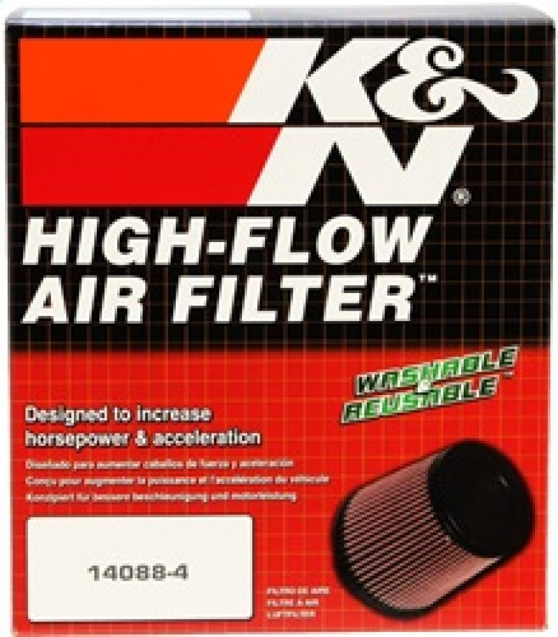 K&N Filter Universal Rubber Filter 4in Flg 6 17/32in OD 8 21/32in H