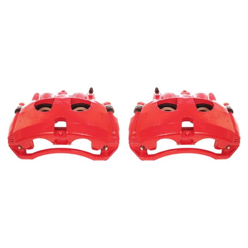 Power Stop 09-10 Dodge Ram 2500 Front Red Calipers w/Brackets - Pair