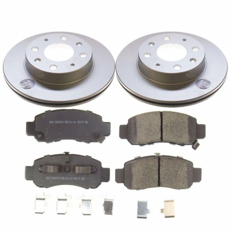 Power Stop 00-06 Honda Insight Front Z17 Evolution Geomet Coated Brake Kit