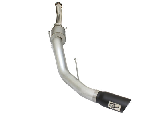 aFe Atlas Exhausts 4in Cat-Back Aluminized Steel Exhaust Sys 2015 Ford F-150 V6 3.5L (tt) Black Tip