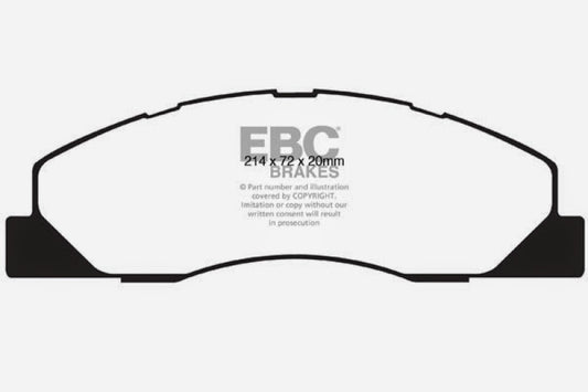 EBC 09-11 Dodge Ram 2500 Pick-up 5.7 2WD/4WD Ultimax2 Front Brake Pads