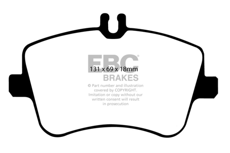 EBC 02-05 Mercedes-Benz C230 (W203) 1.8 Supercharged (European Model) Ultimax2 Front Brake Pads