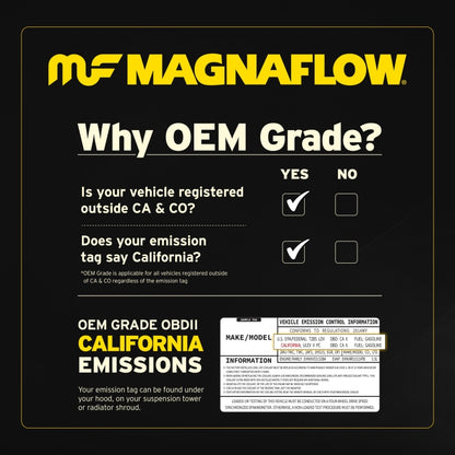 MagnaFlow Conv Univ 2.50inch C/C Met.