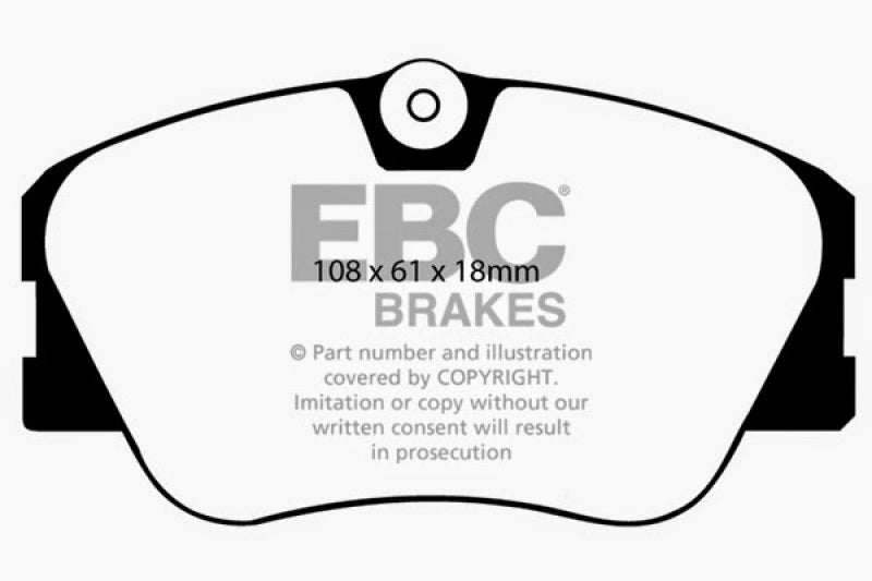 EBC 86-93 Mercedes-Benz 190/190E 2.3 16v Ultimax2 Front Brake Pads