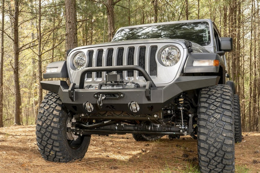 Rugged Ridge HD Bumper Full Width Front 07-18 Jeep Wrangler JK 18-20 Jeep Wrangler JL 2020 JT