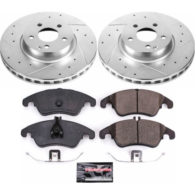 Power Stop 13-14 Mercedes-Benz C300 Front Z23 Evolution Sport Brake Kit