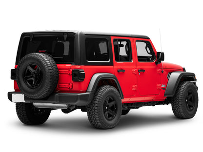 Raxiom 18-22 Jeep Wrangler JL Axial Series Plateau LED Tail Lights- Black Housing (Smoked Lens)