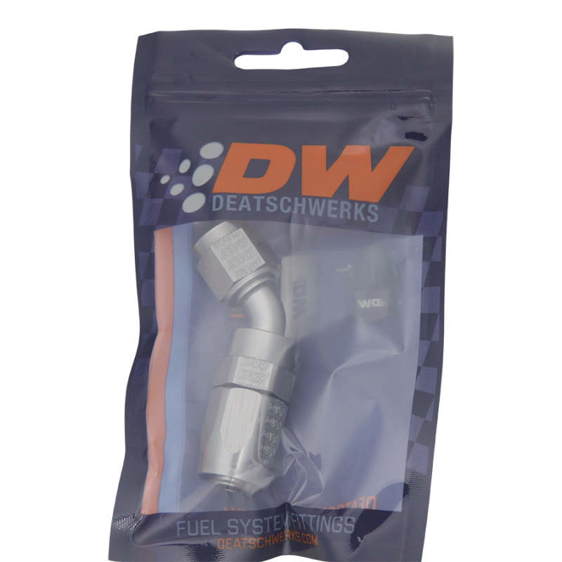 DeatschWerks 6AN Female Swivel 45-Degree Hose End CPE