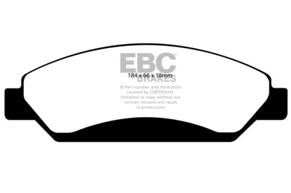 EBC 07 Cadillac Escalade 6.2 2WD Extra Duty Front Brake Pads