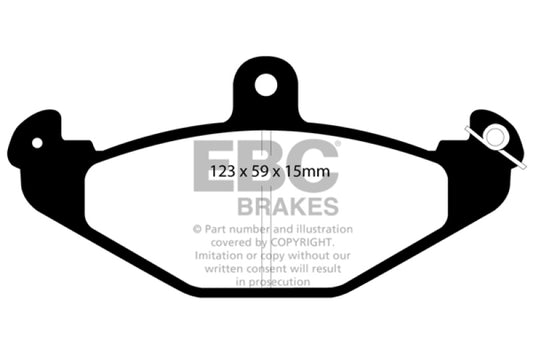 EBC 92-00 Dodge Viper 8.0 Yellowstuff Rear Brake Pads