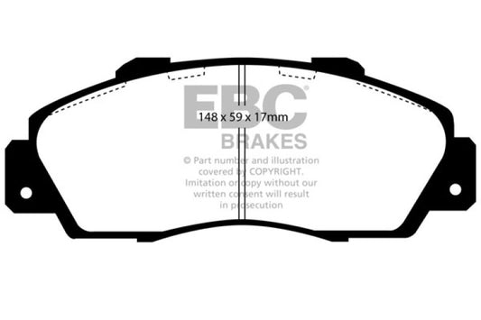 EBC 97-01 Honda CR-V 2.0 Greenstuff Front Brake Pads