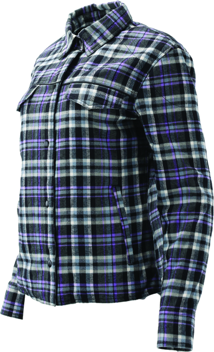 River Road Cameo Flannel Moto Shirt Womens - Small