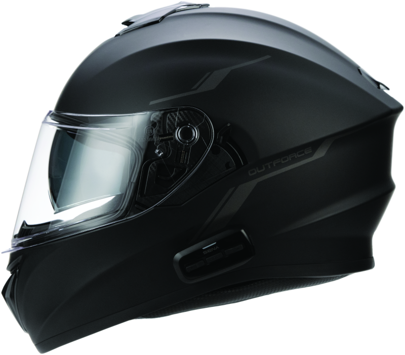 Sena Technologies Outforce Full Face Bluetooth Helmet Matte Black - Small