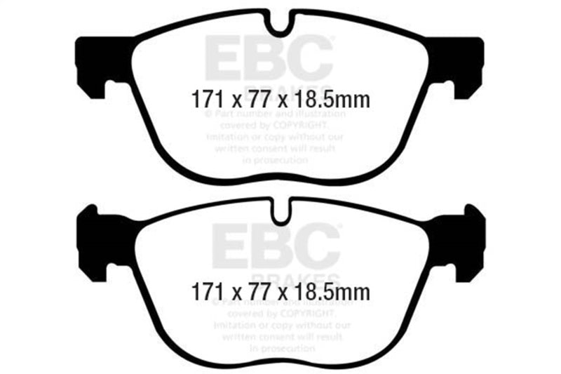 EBC 07-10 BMW X5 3.0 Ultimax2 Front Brake Pads