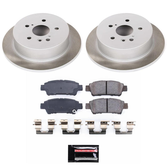 Power Stop 04-10 Toyota Sienna Rear Semi-Coated Rotor Kit