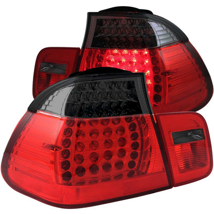 ANZO 2002-2005 4DR BMW 3 Series E46 LED Taillights Red/Smoke