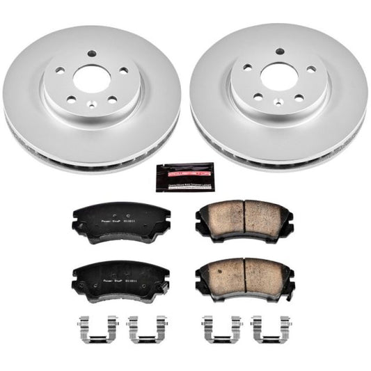 Power Stop 2017 Buick Regal Front Z17 Evolution Geomet Coated Brake Kit