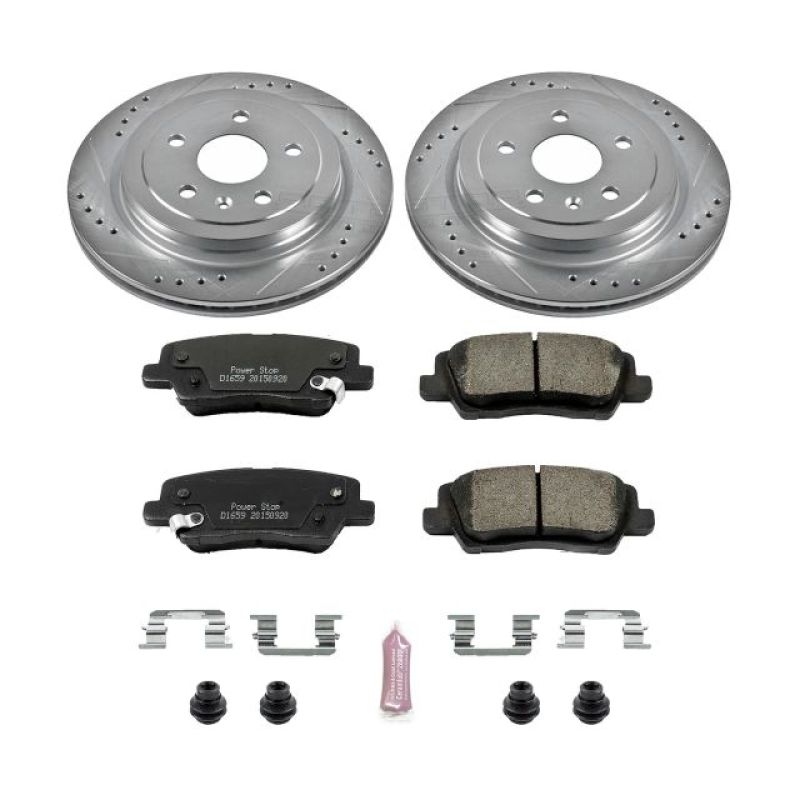 Power Stop 14-18 Cadillac CTS Rear Z23 Evolution Sport Brake Kit