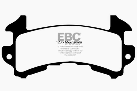 EBC 89-97 Chevrolet Blazer 4.3 S-10 (2 Wheel ABS) 2WD Greenstuff Front Brake Pads