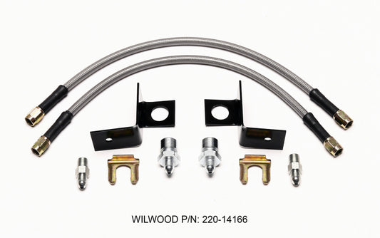 Wilwood Flexline Kit 14 inch -3 M10-1.00 IF 1/8 NPT Straight