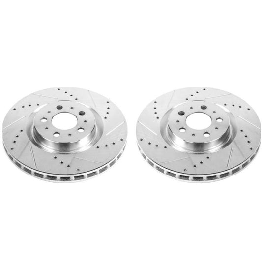 Power Stop 04-07 Volvo S60 Front Evolution Drilled & Slotted Rotors - Pair