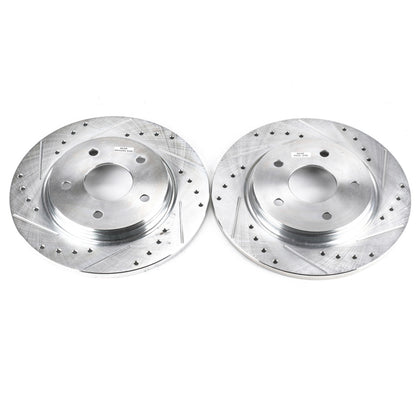 Power Stop 08-16 Chrysler Town & Country Rear Evolution Drilled & Slotted Rotors - Pair