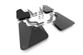 Rally Armor 2026 Honda Passport Black UR Mudflap - Metallic Black Logo