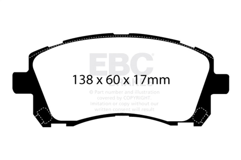 EBC 98-02 Subaru Forester 2.5 Ultimax2 Front Brake Pads