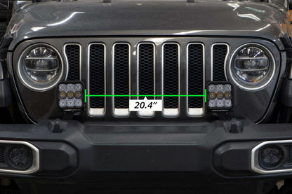 Diode Dynamics Jeep JL SS5 CrossLink Bumper Lightbar Kit Pro Combo