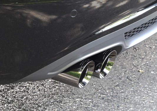 AWE Tuning Audi B8 A4 Touring Edition Exhaust - Single Side Polished Silver Tips - Precision R