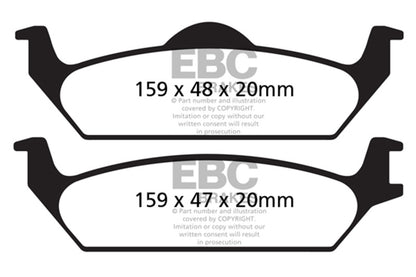 EBC 03-04 Dodge Dakota 2WD 3.9 Ultimax2 Rear Brake Pads