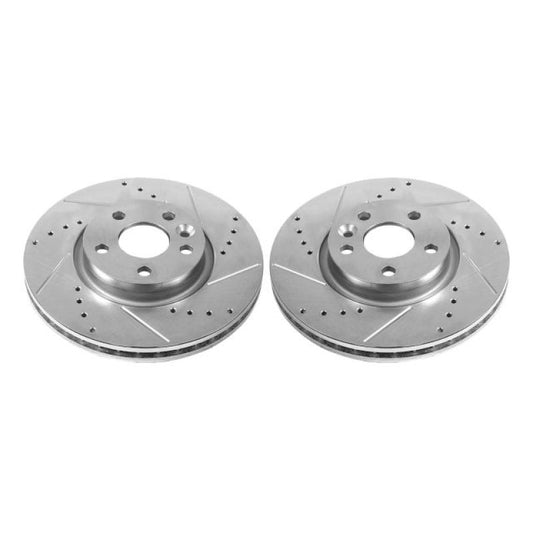 Power Stop 12-15 Land Rover Range Rover Evoque Front Evolution Drilled & Slotted Rotors - Pair