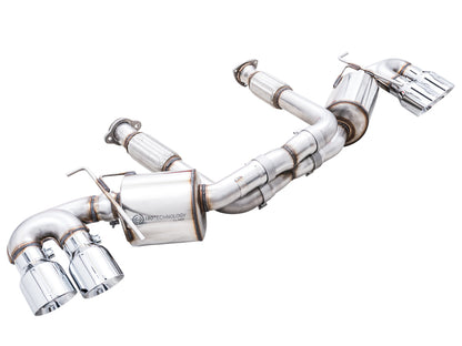 AWE Tuning 2020 Chevrolet Corvette (C8) Touring Edition Exhaust - Quad Chrome Silver Tips - Precision R