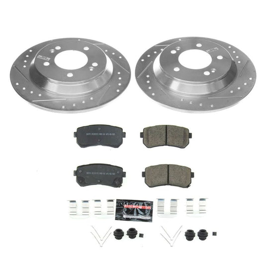 Power Stop 18-19 Hyundai Kona Rear Z23 Evolution Sport Brake Kit