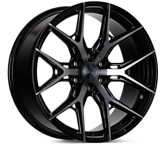 Vossen HF6-4 22x9.5 / 6x135 / ET20 / Deep Face / 87.1 - Tinted Gloss Black Wheel