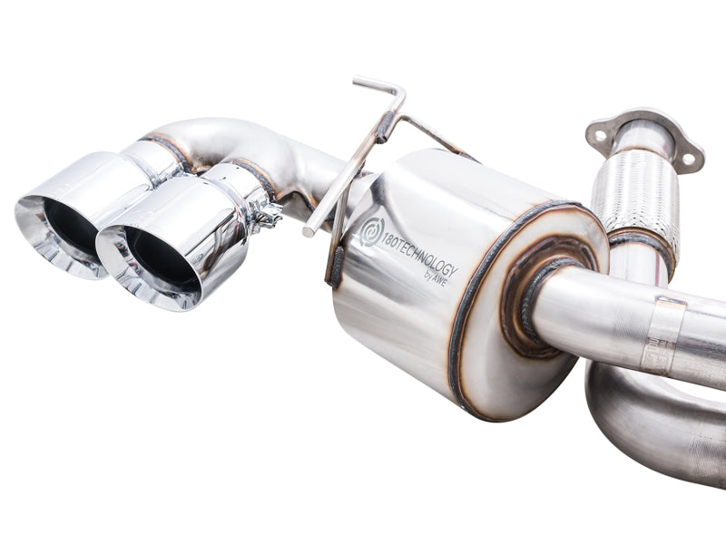 AWE Tuning 2020 Chevrolet Corvette (C8) Touring Edition Exhaust - Quad Chrome Silver Tips - Precision R