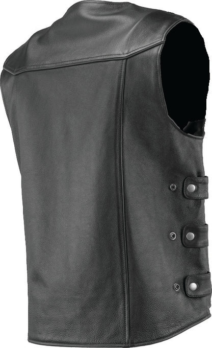 Kuryakyn Leather By River Road Plains Leather Vest Black - Small