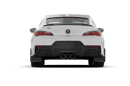 Rally Armor 23-24 Acura Integra Type S Black Mud Flap w/White Logo