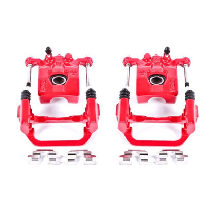 Power Stop 02-06 Nissan Altima Rear Red Calipers w/Brackets - Pair