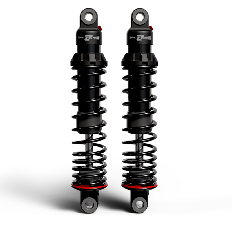 Progressive 06-17 Harley-Davidson Dyna 494 Series Shocks 12.5in Bearing - Black