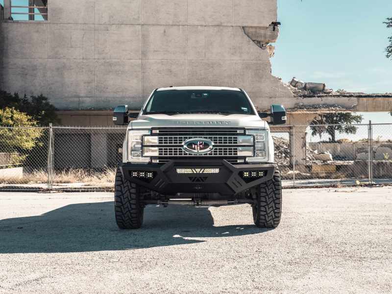 Road Armor 17-20 Ford F-250 SPARTAN Front Bumper Bolt-On Pre-Runner Guard - Tex Blk