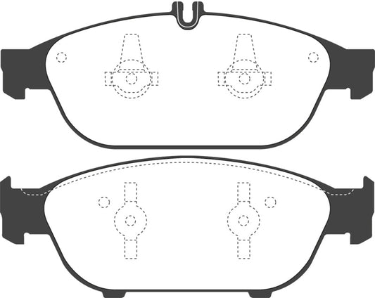 EBC 12+ Mercedes-Benz E550 4.6 Twin Turbo Coupe Redstuff Front Brake Pads