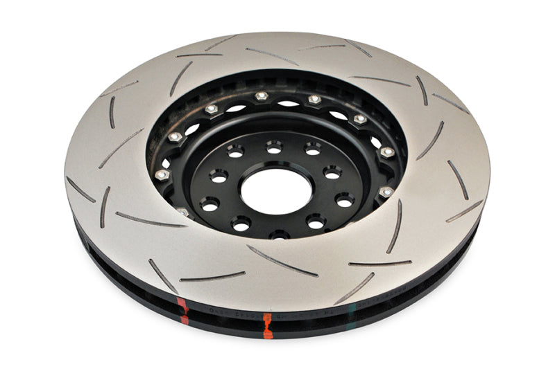 DBA 04-07 STi/2017 BRZ w/Perf. Pkg. 10 Hole Front Slotted 5000 Series 2/PC Rotor Assembled w/Blk Hat