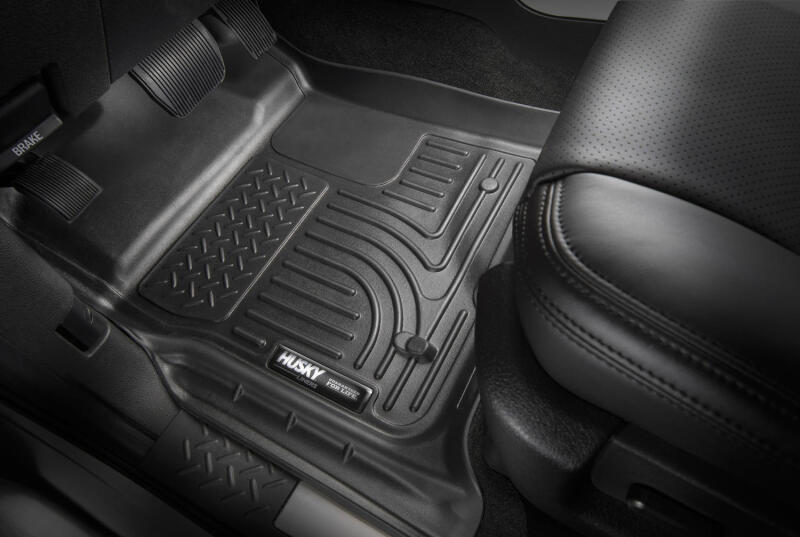 Husky Liners 23-24 Toyota Sequoia WeatherBeater Front & Second Row Floor Liners - Black