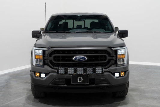 Diode Dynamics 21-22 Ford F-150 SS3 LED Fog Pocket Kit - Yellow Sport