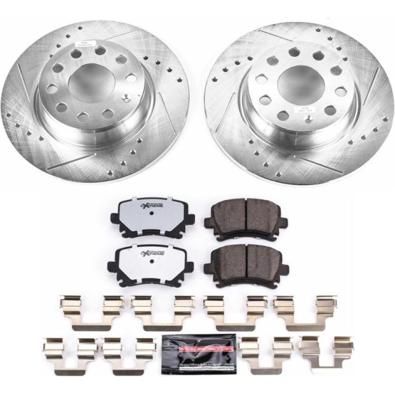 Power Stop 2013 Audi A3 Quattro Rear Z26 Street Warrior Brake Kit