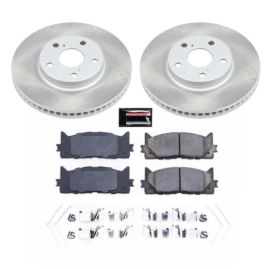 Power Stop 07-17 Toyota Camry Front Semi-Coated Rotor Kit