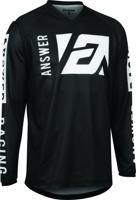 Answer Syncron Merge Jersey Black/White Youth - XL